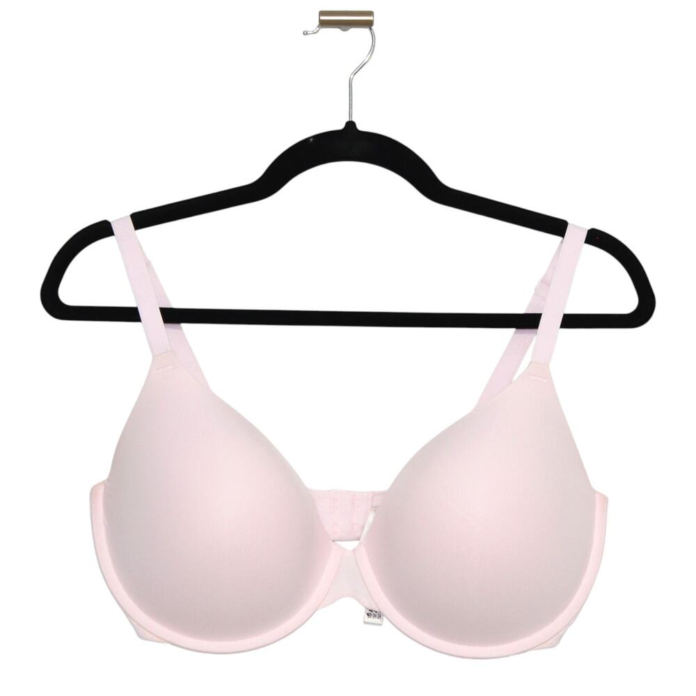 VS PINK Wear Everywhere Lightly Lined Full Coverage T-Shirt Bra 38DD Pink Tulip